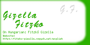 gizella fitzko business card